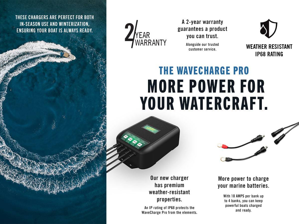 Photo of WaveCharge Pro 2-Bank 12V, 20 AMP Battery Charger by Battery Tender® - Premium for UTVs / Side by Sides