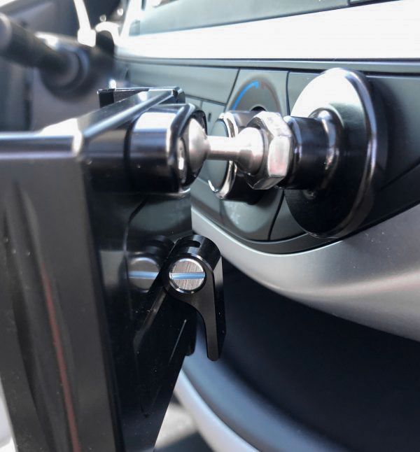Photo of ADJUSTABLE PHONE ADHESIVE SURFACE MOUNT- BLACK by AXIA - Premium Mounts/Brackets for UTVs / Side by Sides