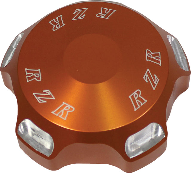 Photo of GAS CAP W/ORANGE LOGO by MODQUAD - Premium Gas Caps for UTVs / Side by Sides