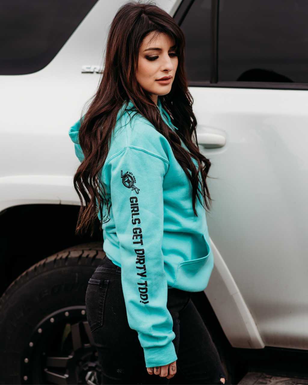 Photo of Be Epic Unisex Pullover Hoodie - Mint by OFF-ROAD VIXENS CLOTHING CO. - Premium Apparel & Accessories for UTVs / Side by Sides