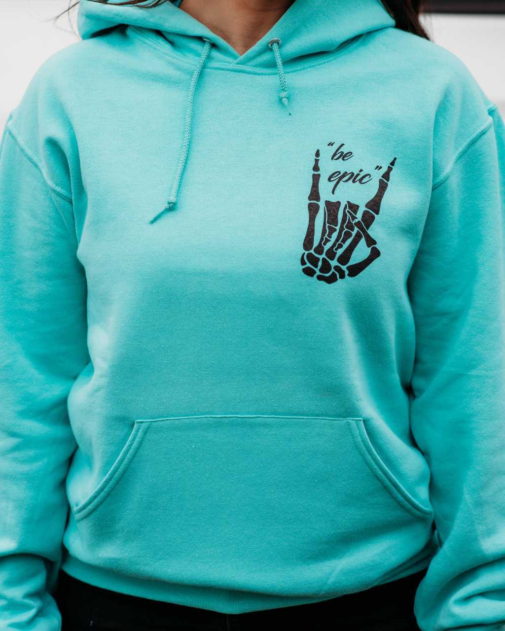 Photo of Be Epic Unisex Pullover Hoodie - Mint by OFF-ROAD VIXENS CLOTHING CO. - Premium Apparel & Accessories for UTVs / Side by Sides