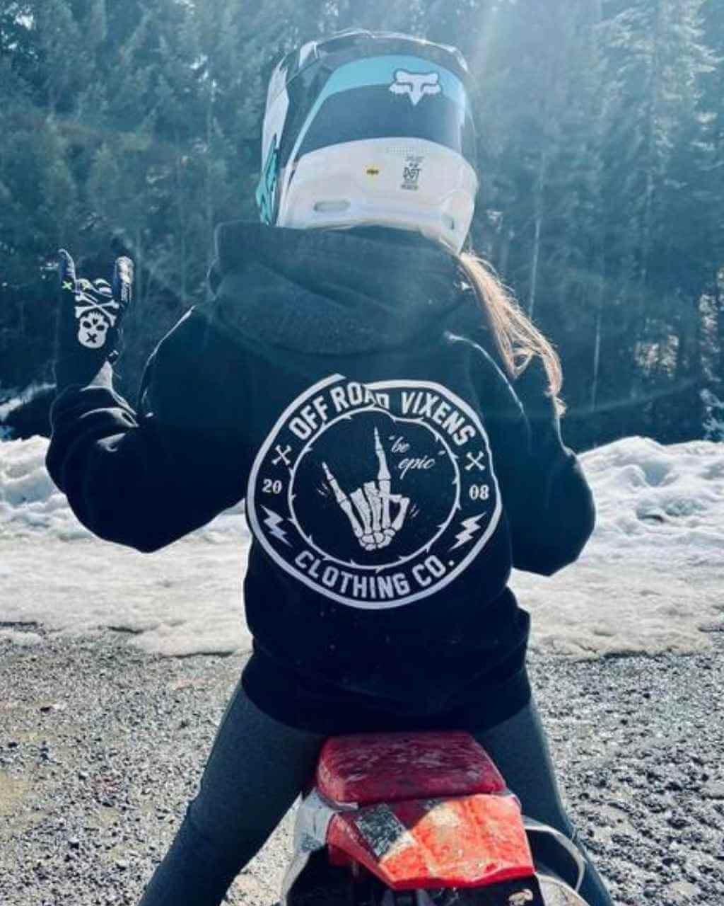 Photo of Be Epic Unisex Zip Up Hoodie by OFF-ROAD VIXENS CLOTHING CO. - Premium Ladies Hoodies for UTVs / Side by Sides
