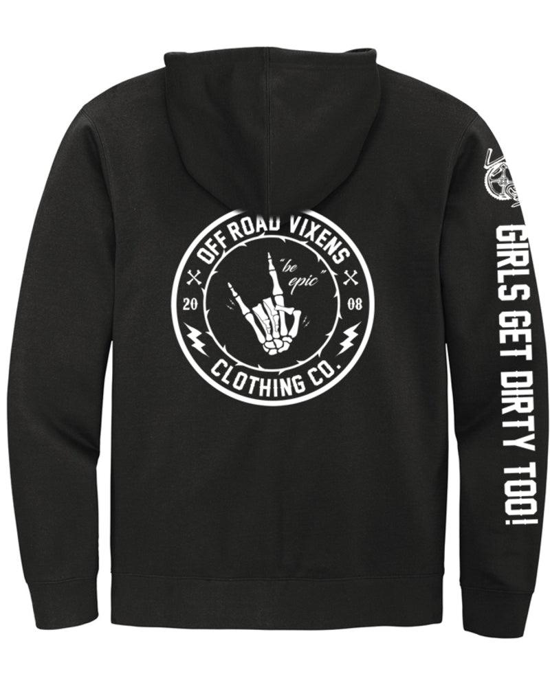 Photo of Be Epic Unisex Zip Up Hoodie by OFF-ROAD VIXENS CLOTHING CO. - Premium Ladies Hoodies for UTVs / Side by Sides