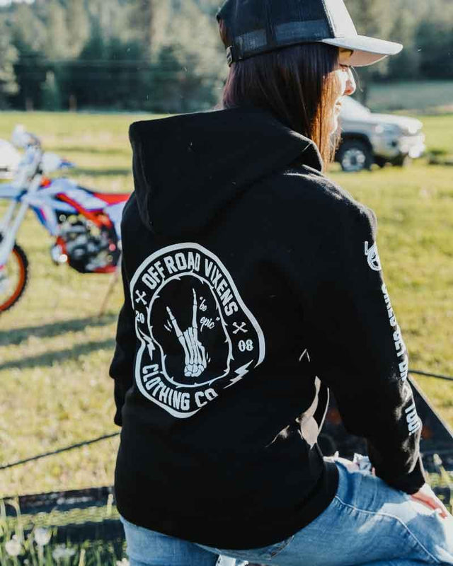 Photo of Be Epic Unisex Zip Up Hoodie by OFF-ROAD VIXENS CLOTHING CO. - Premium Ladies Hoodies for UTVs / Side by Sides