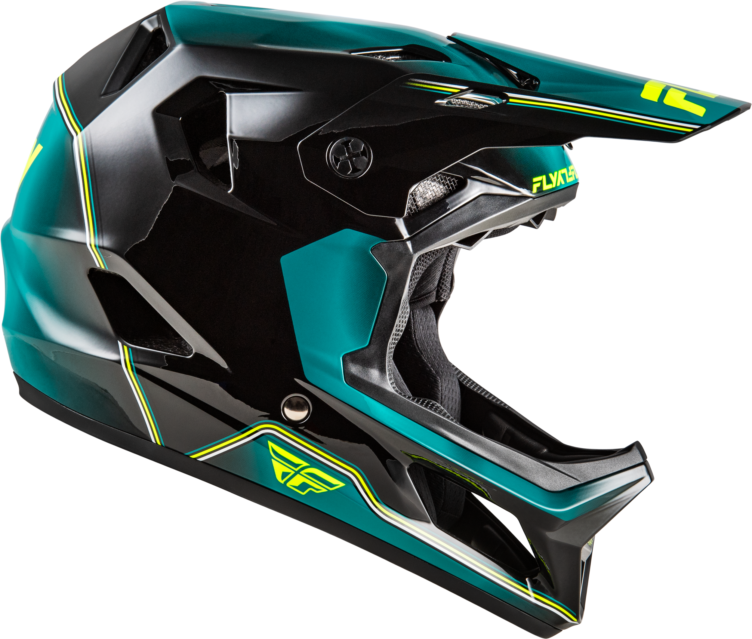 Photo of RAYCE REPEAT BICYCLE HELMET BLACK/TEAL/HI-VIS XL by FLY RACING - Premium Helmets for UTVs / Side by Sides