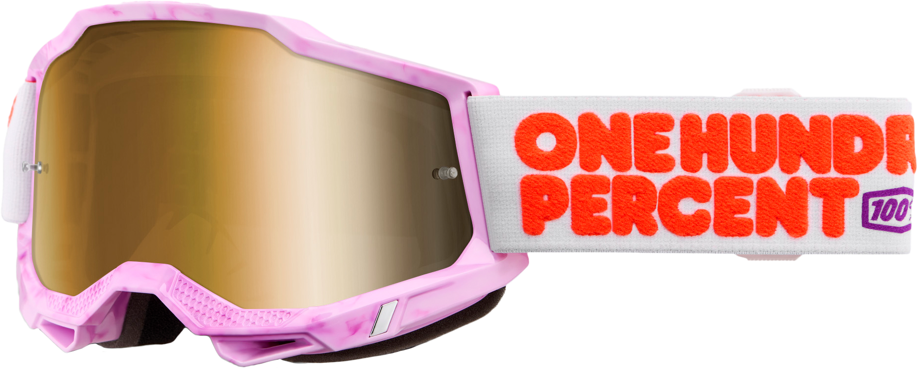 Photo of ACCURI 2 GOGGLE HUNDREDS MIRROR TRUE GOLD LENS by 100-PERCENT - Premium Eyewear for UTVs / Side by Sides