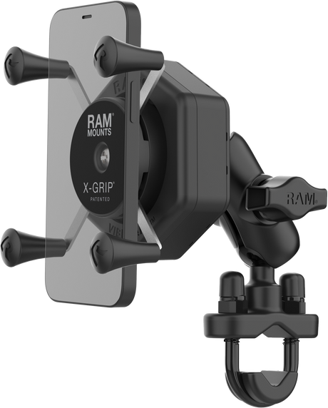 Photo of X-GRIP VIBE-SAFE PHONE MOUNT WITH U-BOLT BASE SHORT by RAM - Premium Accessories for UTVs / Side by Sides