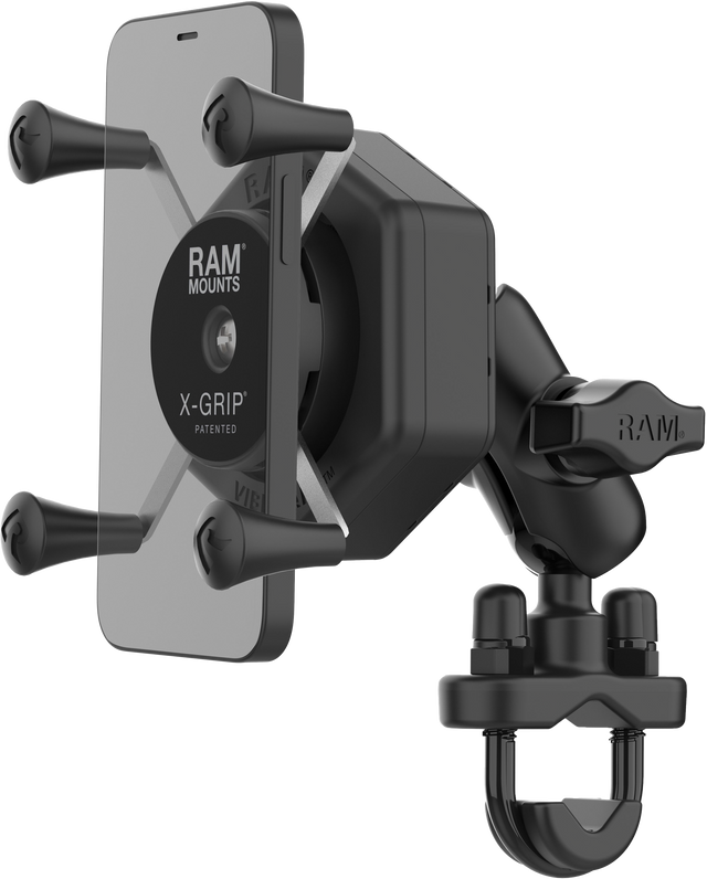 Photo of X-GRIP VIBE-SAFE PHONE MOUNT WITH U-BOLT BASE SHORT by RAM - Premium Accessories for UTVs / Side by Sides