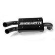 Bikeman Performance Polaris RZR RS1/XP 1000 Double Barrel Slip-On Exhaust - Ceramic Black