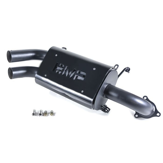 Bikeman Performance Polaris RZR XP Turbo Double Barrel Slip-On Exhaust - Ceramic Black