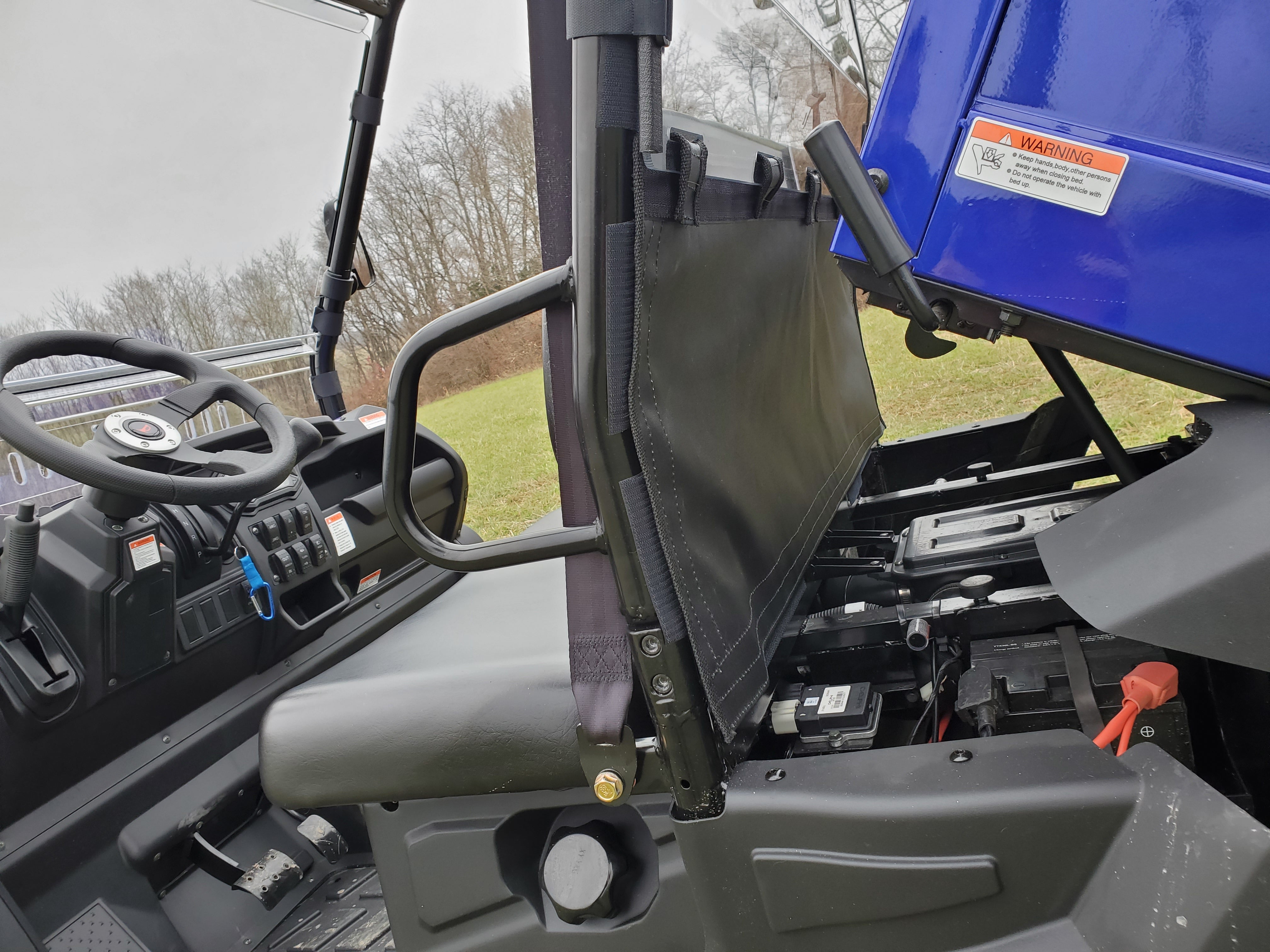 Photo of Bison 400U/200U/200P - 1-Pc Lexan Back Panel by 3 Star UTV - Premium Windshields for UTVs / Side by Sides