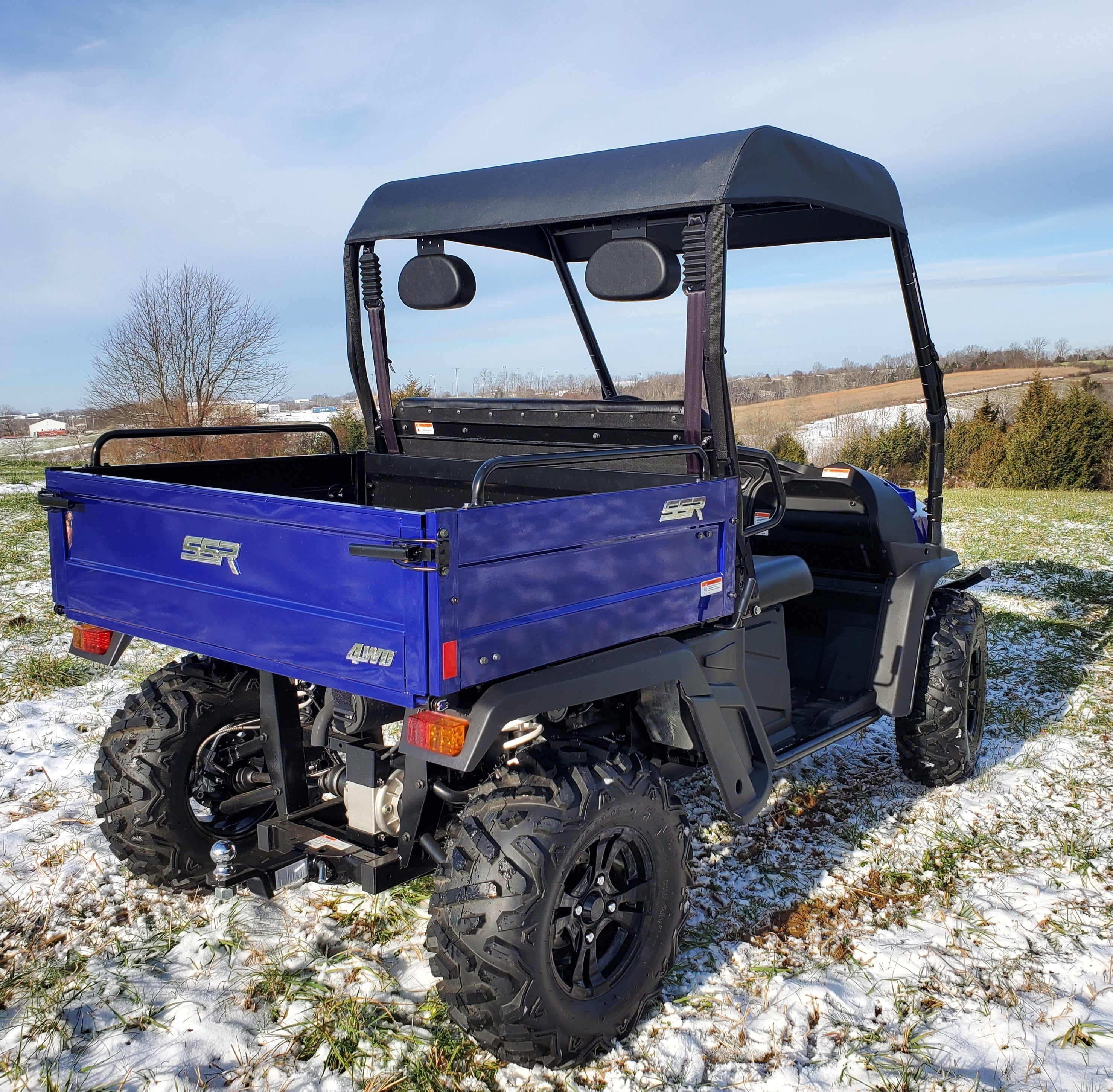Photo of Bison 400U/200U/200P - Soft Top for Hard Windshield by 3 Star UTV - Premium Enclosures for UTVs / Side by Sides