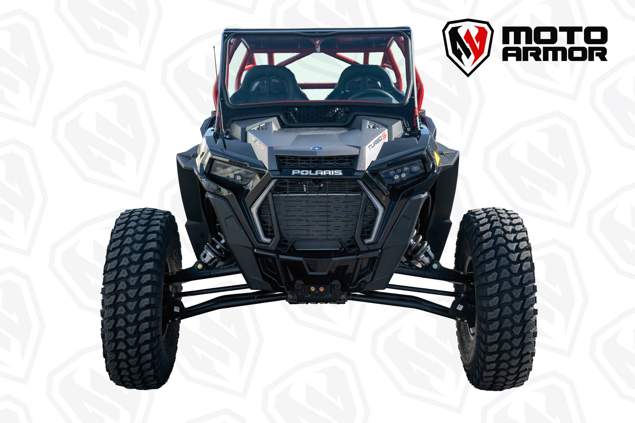 Photo of Polaris RZR Turbo S / XP Turbo / XP 1000 Full Glass Windshield for Voodoo Riders Cage by Moto Armor - Premium Windshields for UTVs / Side by Sides