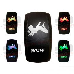 Photo of "Blow Me" Waterproof Rocker Switch by 50 Caliber Racing - Premium Rocker Switches for UTVs / Side by Sides