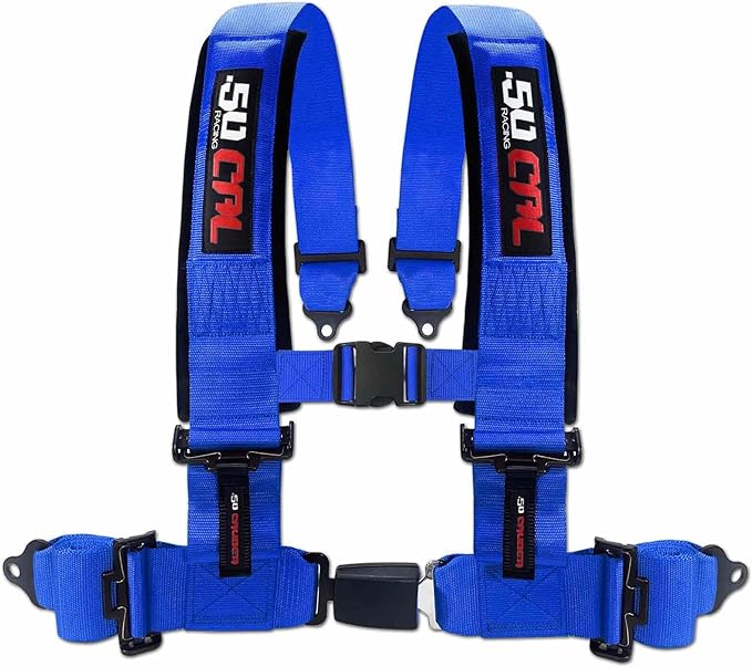 Photo of 4-Point Seat Belt Harness – Automotive buckle by 50 Caliber Racing - Premium Harnesses for UTVs / Side by Sides