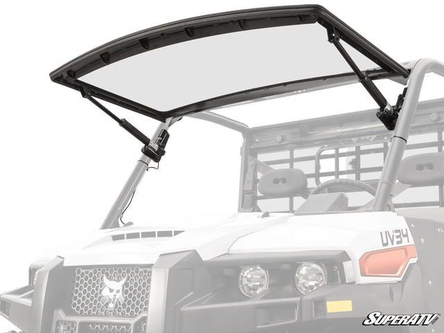 Photo of SuperATV Bobcat UV34 MaxDrive Power Flip Windshield by SuperATV - Premium Windshields for UTVs / Side by Sides