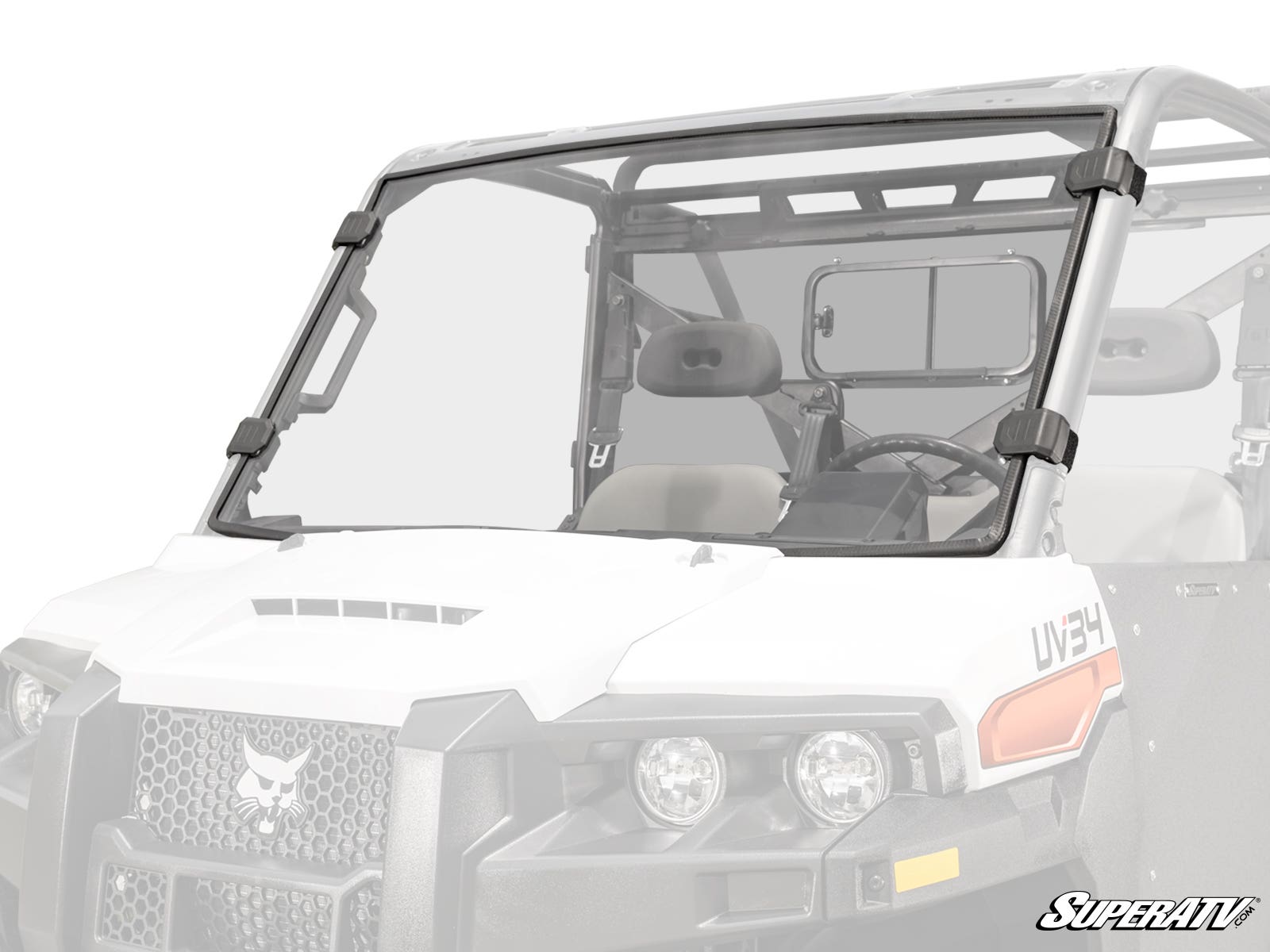 Photo of SuperATV Bobcat UV34 Full Windshield by SuperATV - Premium Windshields for UTVs / Side by Sides