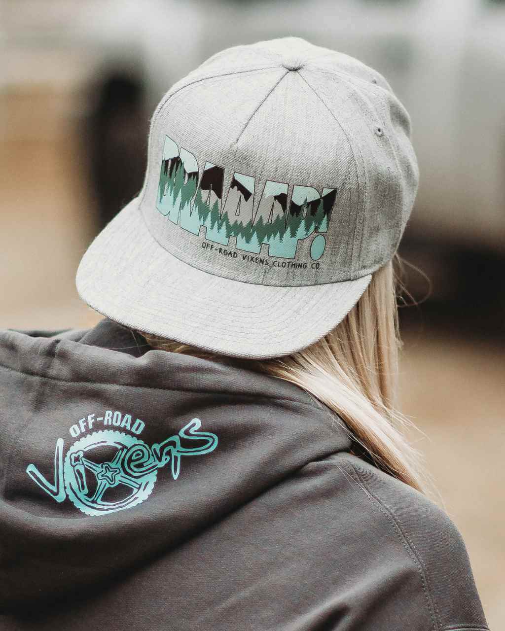Photo of Braaap! Babe Flatbill Hat by OFF-ROAD VIXENS CLOTHING CO. - Premium Hats for UTVs / Side by Sides