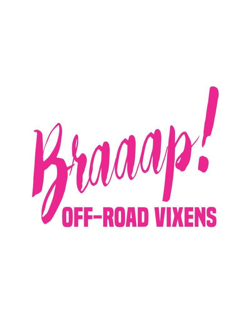 Photo of Braaap! Decal by OFF-ROAD VIXENS CLOTHING CO. - Premium Decals for UTVs / Side by Sides
