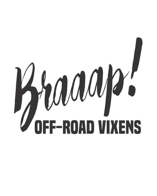 Photo of Braaap! Decal by OFF-ROAD VIXENS CLOTHING CO. - Premium Decals for UTVs / Side by Sides