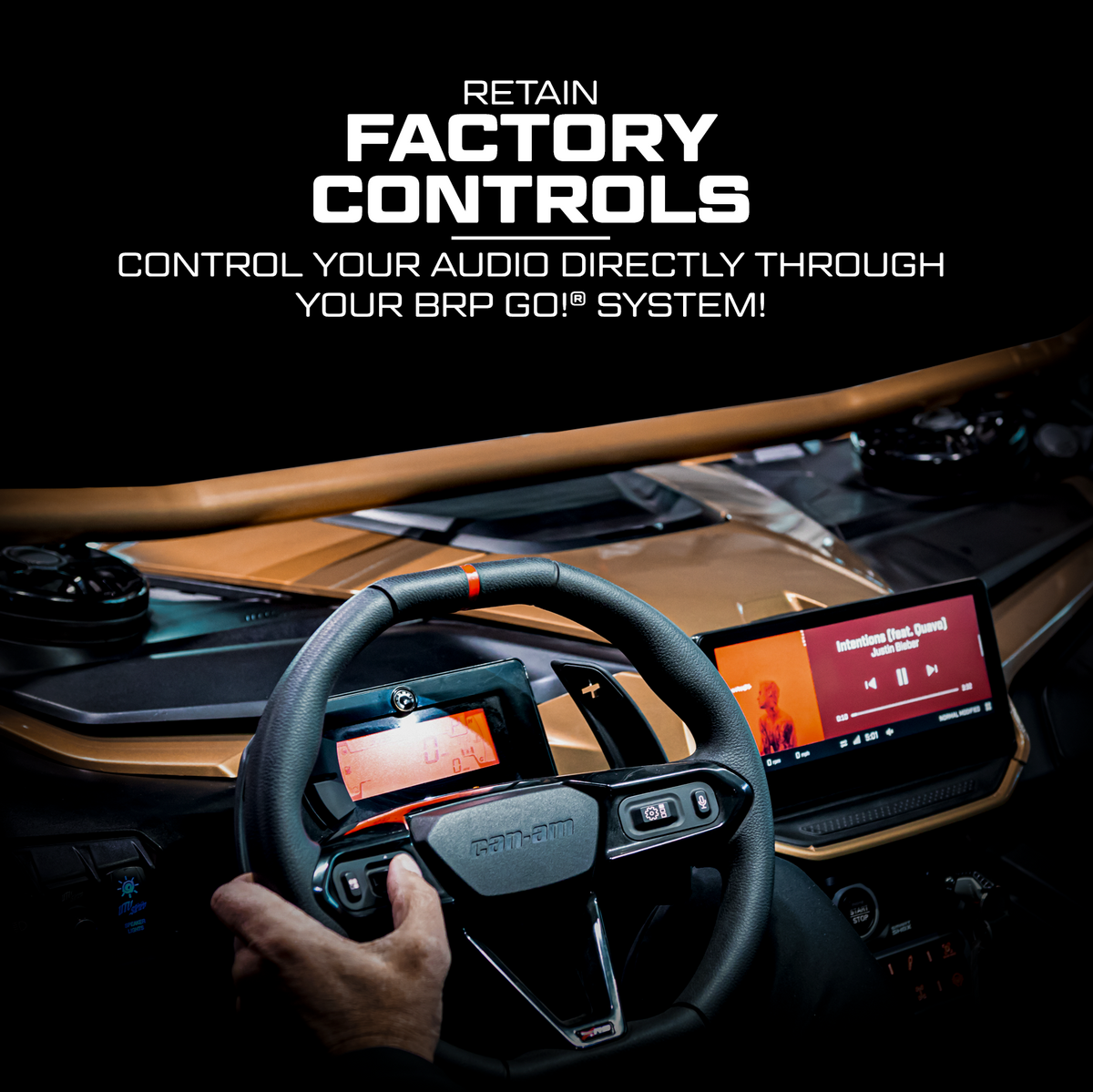 Can-Am® Maverick R BRP GO Subwoofer RCA Output Harness + Remote | UTVS-GO-SUB-OUT