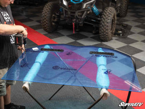 Photo of SuperATV Polaris RZR Turbo R Custom Cage Windshield Kit by SuperATV - Premium Windshields for UTVs / Side by Sides