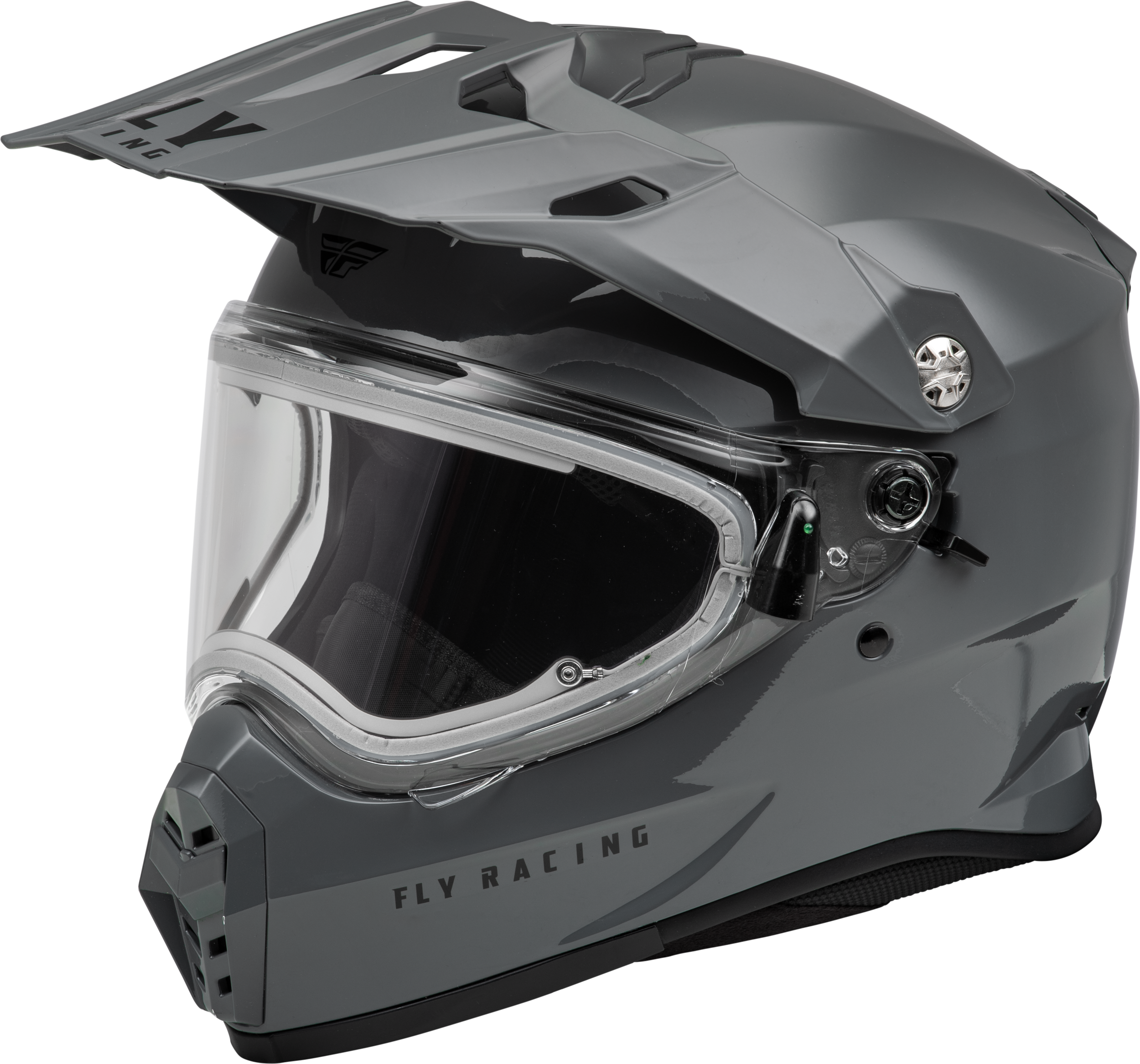 Photo of TREKKER CW SOLID HELMET ELEC SHLD GREY LG by FLY RACING - Premium Helmets for UTVs / Side by Sides