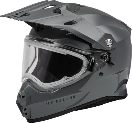 Photo of TREKKER CW SOLID HELMET ELEC SHLD GREY XS by FLY RACING - Premium Helmets for UTVs / Side by Sides