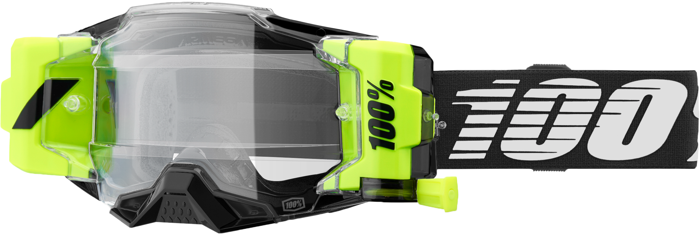 Photo of ARMEGA FORECAST GOGGLE BLACK CLEAR LENS by 100-PERCENT - Premium Eyewear for UTVs / Side by Sides