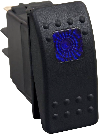 Photo of LIGHTED ROCKER SWITCH BLUE by OPEN TRAIL - Premium Switches for UTVs / Side by Sides