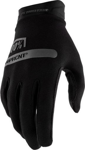 100% Ridecamp Women's Riding Gloves - Black, XL
