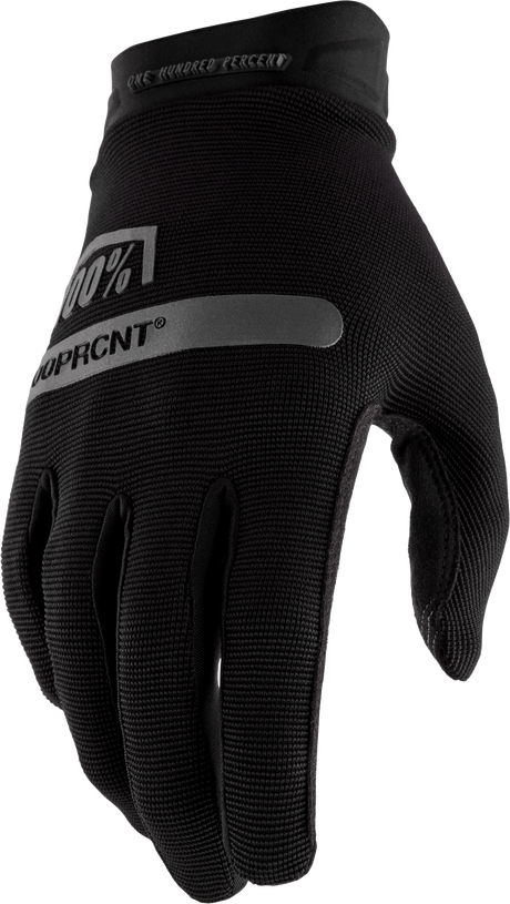 100% Ridecamp Women's Riding Gloves - Black, XL