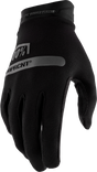 100% Ridecamp Women's Riding Gloves - Black, XL