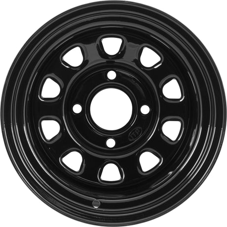 Photo of DELTA BLK REAR 12X7 2+5 4/137 by ITP - Premium Wheels for UTVs / Side by Sides