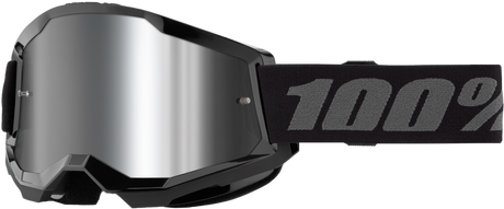100% Strata 2 Goggles - Black Mirror Silver Lens