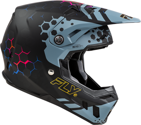 Photo of FORMULA CC TEKTONIC HELMET MATTE BLACK/SLATE/BLUE MD by FLY RACING - Premium Helmets for UTVs / Side by Sides