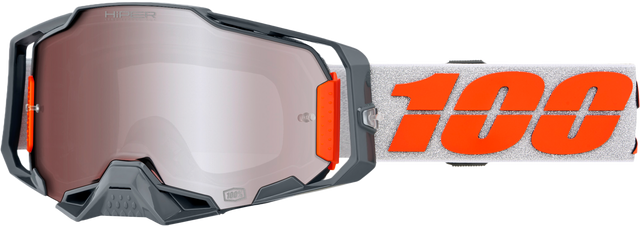 Photo of ARMEGA HIPER GOGGLE SILVER MIRROR SILVER LENS by 100-PERCENT - Premium Eyewear for UTVs / Side by Sides