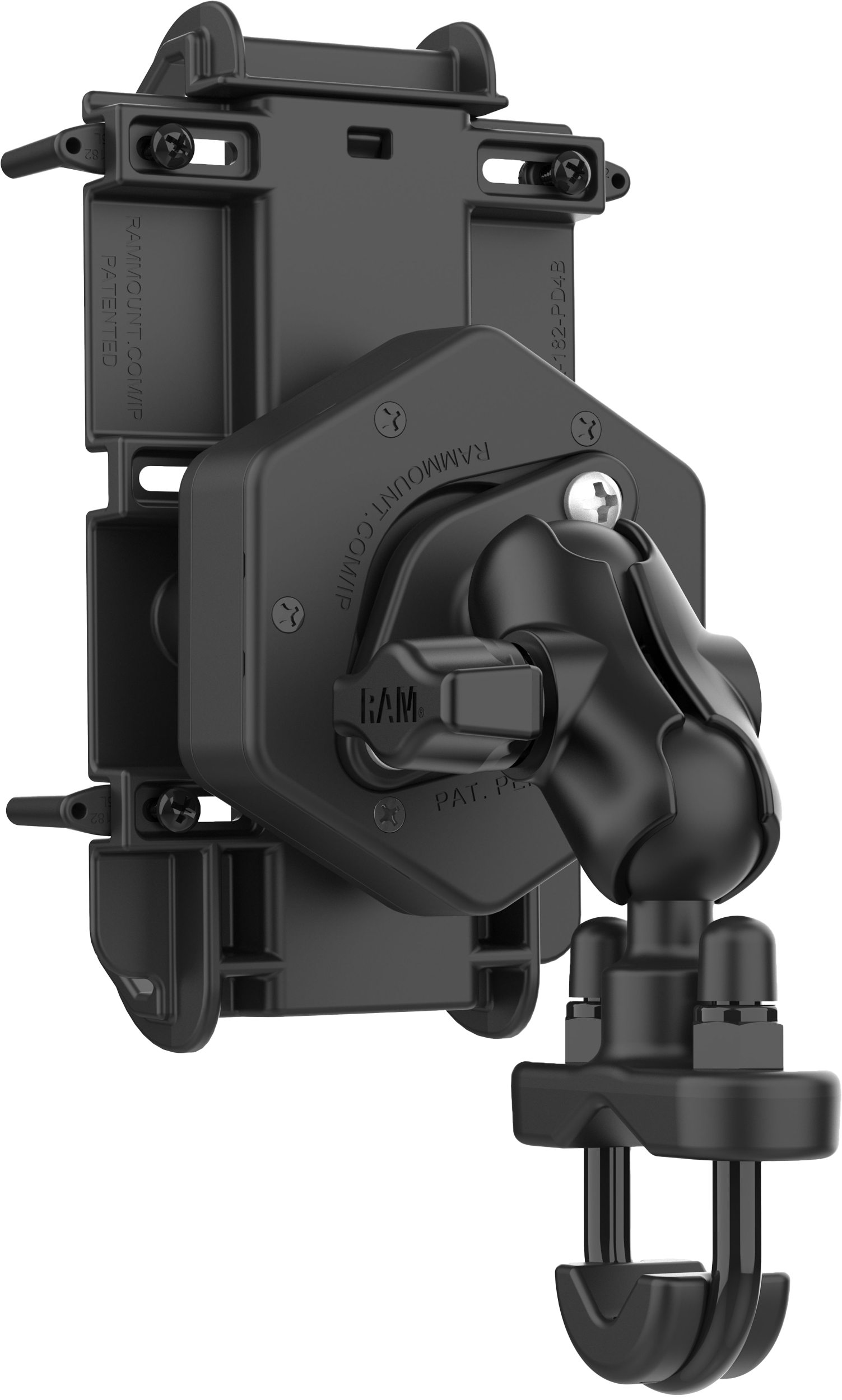 Photo of QUICK-GRIP XL PHONE MOUNT VIBE-SAFE & U-BOLT BASE SHORT by RAM - Premium Accessories for UTVs / Side by Sides