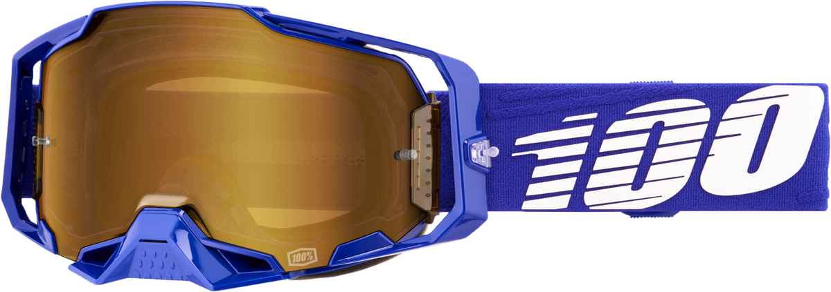 100% Armega Goggles - Klein Mirror True Gold Lens