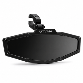 Adjustable UTV rearview mirror with mounting bracket