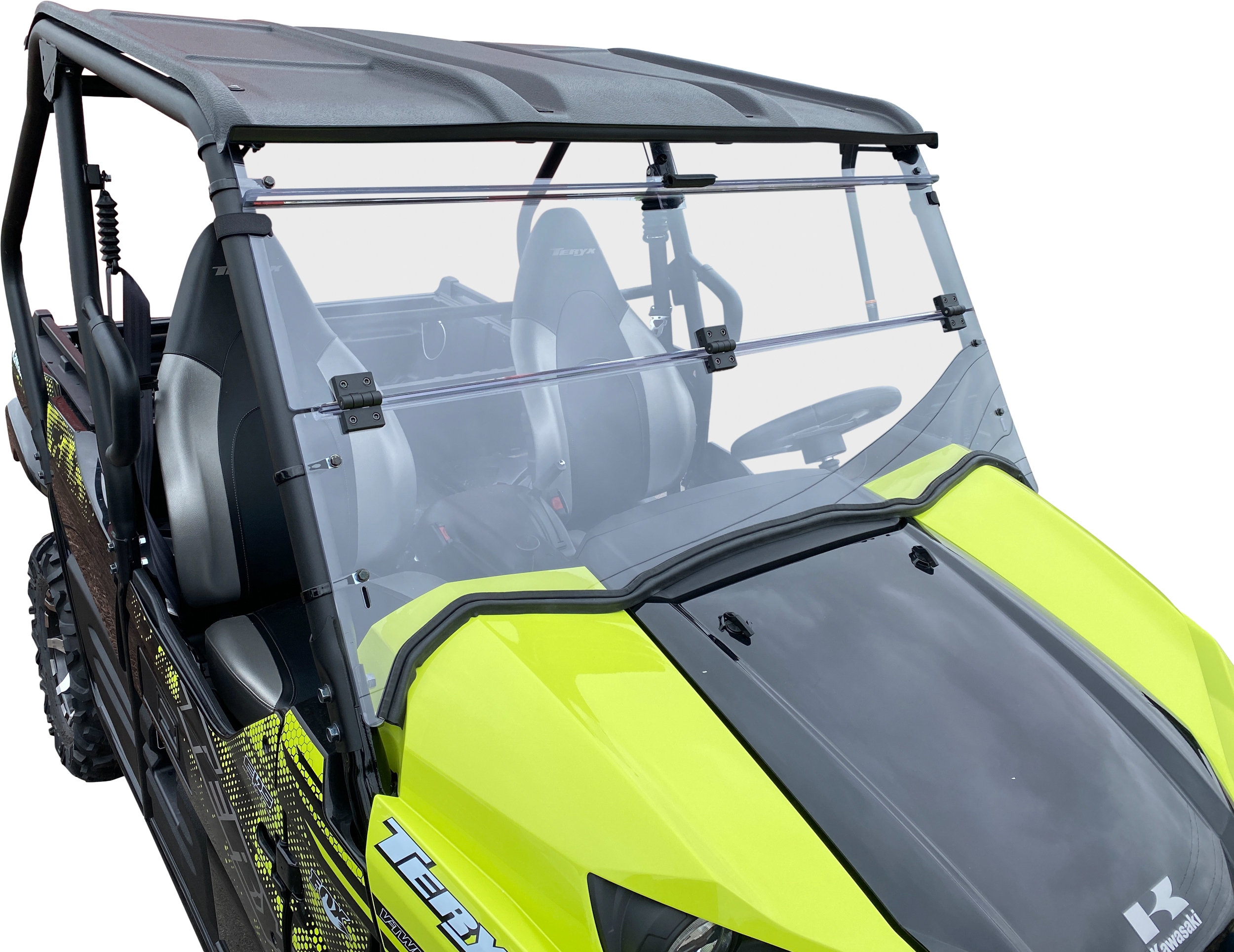 Photo of Folding Windshield for Honda Talon 1000 Series and Can-Am Commander Models by OPEN TRAIL - Premium Windshield/Windscreen for UTVs / Side by Sides