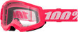 100% Strata 2 Junior Goggles - Pink Clear Lens