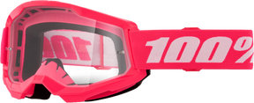 100% Strata 2 Junior Goggles - Pink Clear Lens
