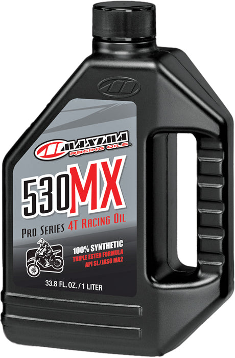 Photo of 530 MX RACING OIL 4T 1L 12/CASE by MAXIMA - Premium Chemicals for UTVs / Side by Sides