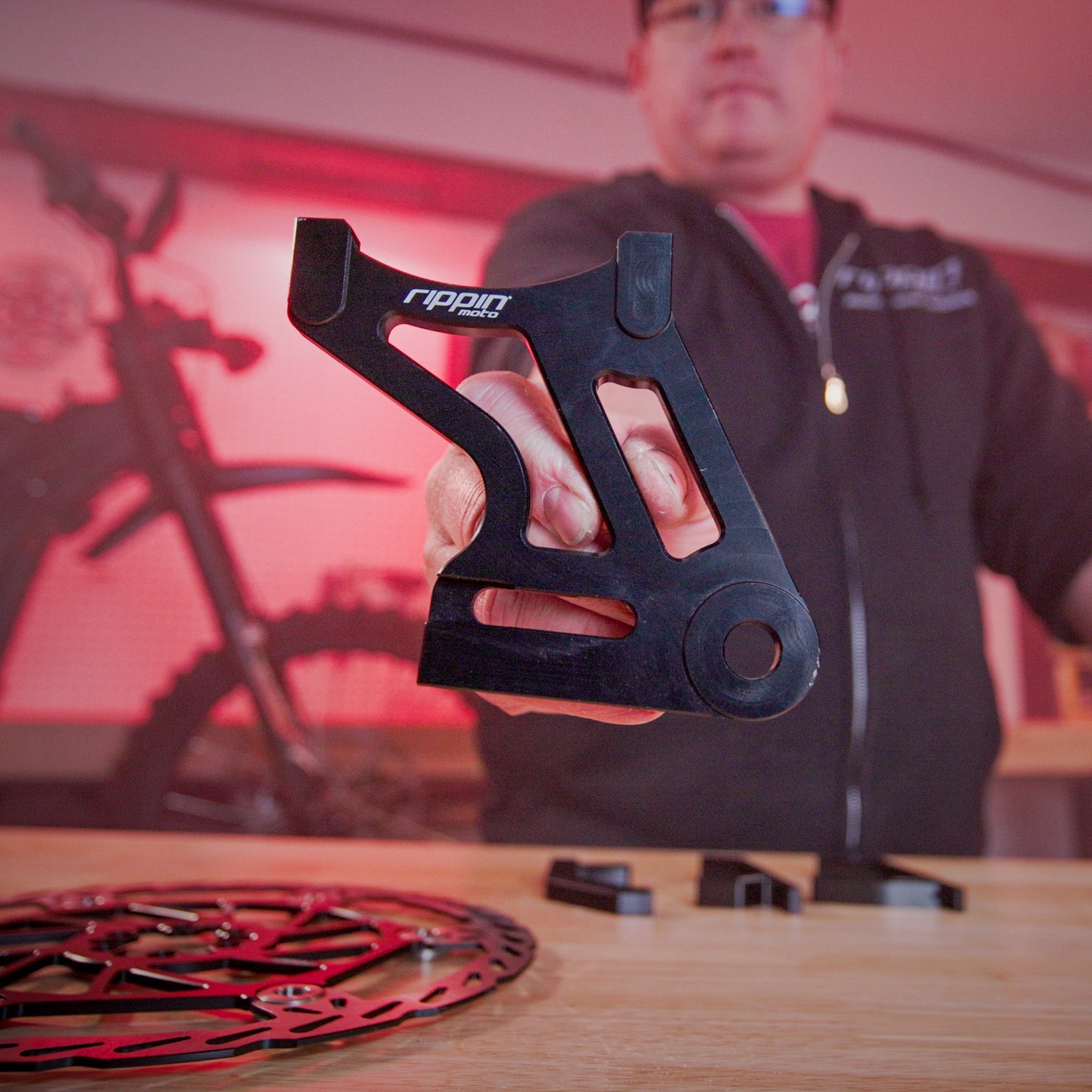 Photo of 250mm Rear Caliper Adapter for Talaria Sting MX3/MX4/XXX by Rippin Moto - Premium Brakes for UTVs / Side by Sides