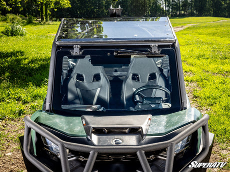 Can-Am Maverick Sport MaxDrive Power Flip Glass Windshield - With Wiper
