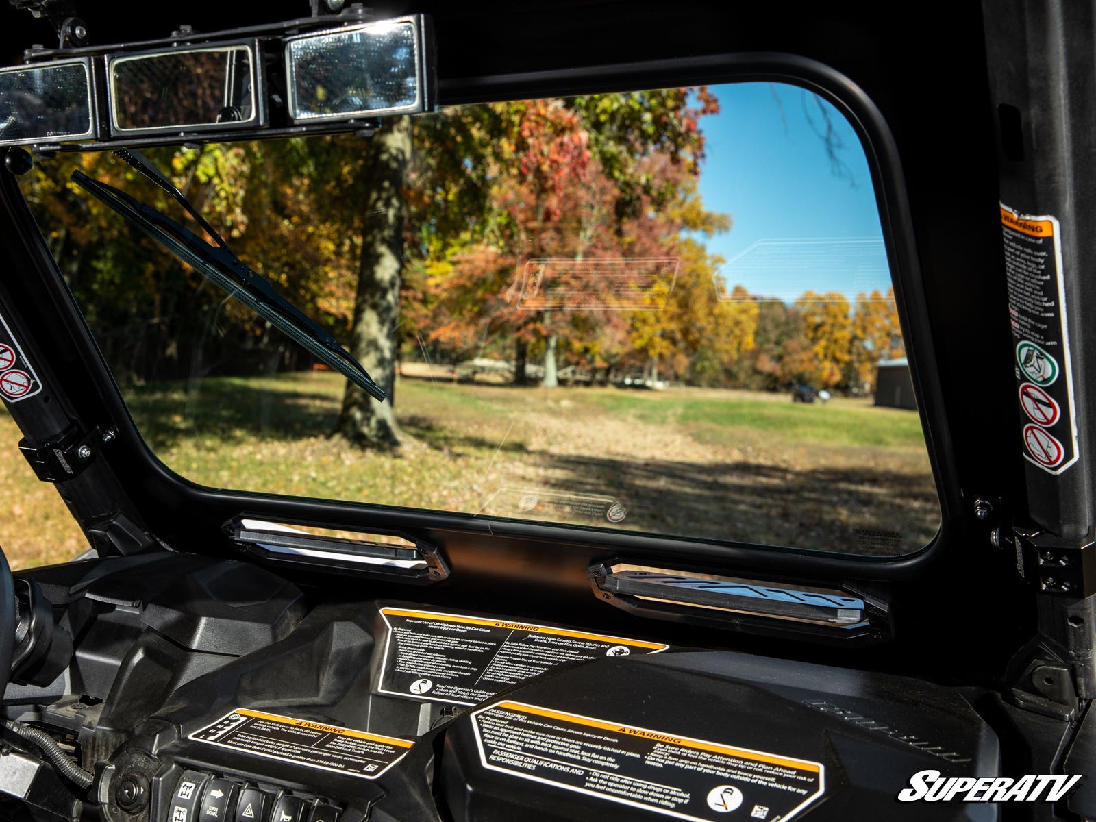 Photo of SuperATV Can-Am Commander Glass Windshield by SuperATV - Premium Windshields for UTVs / Side by Sides