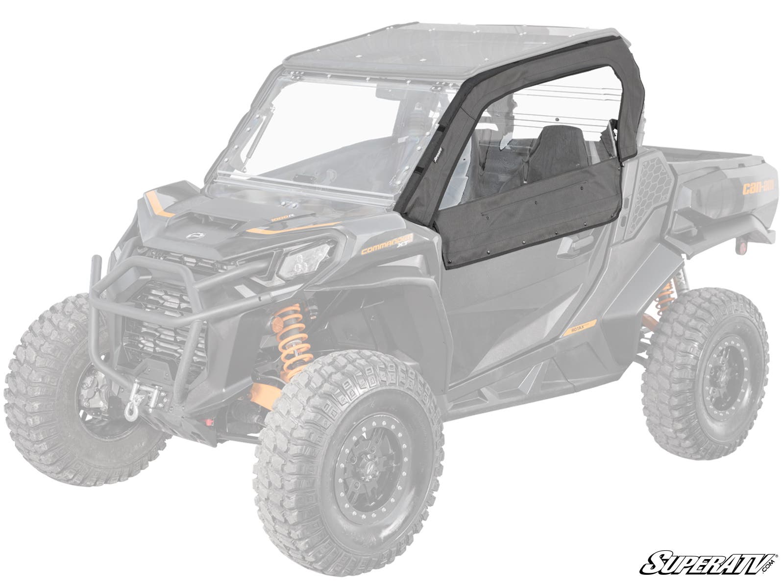 Photo of SuperATV Can-Am Commander Primal Soft Cab Enclosure Upper Doors by SuperATV - Premium Cab Enclosures for UTVs / Side by Sides