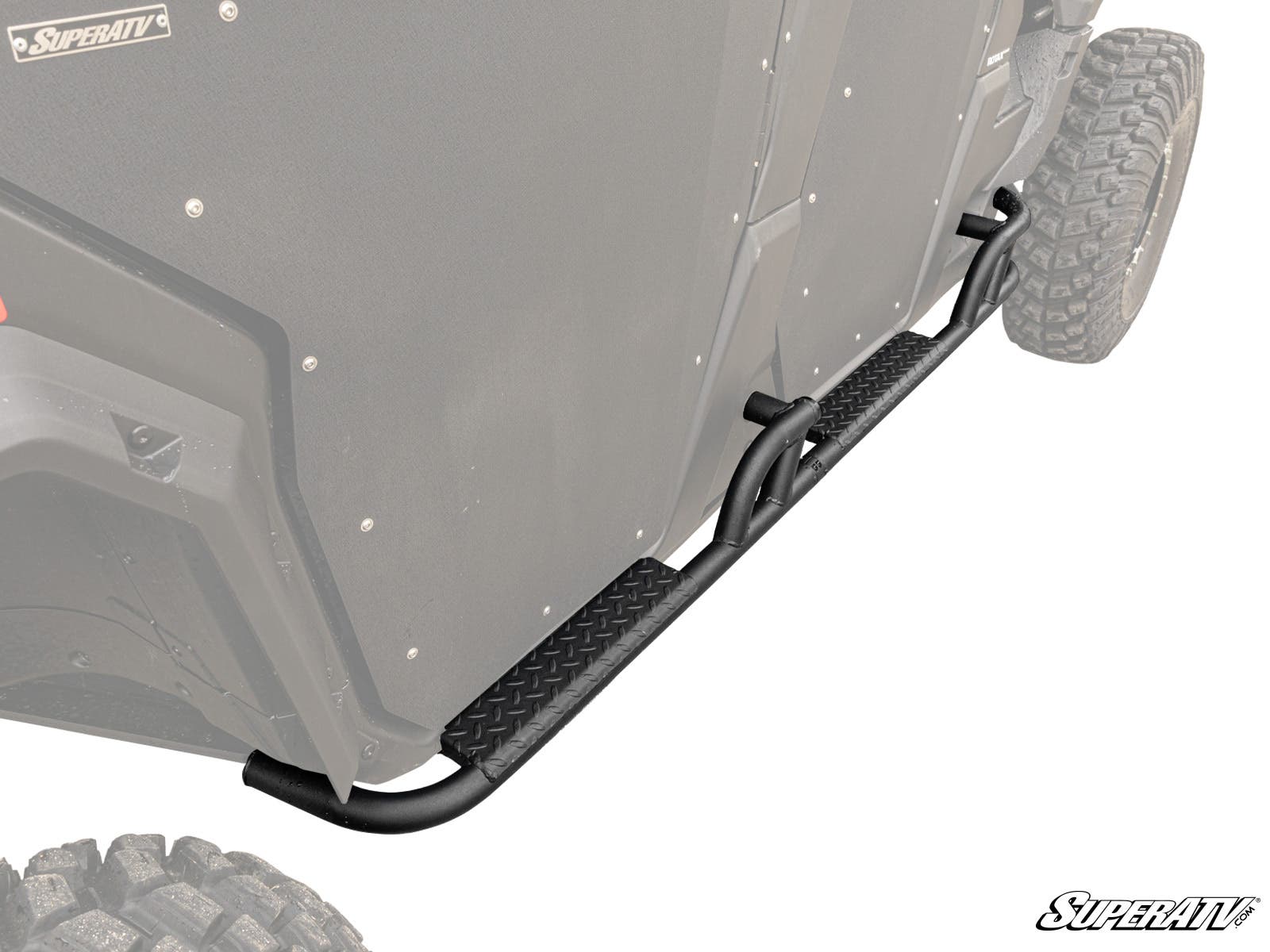 Photo of SuperATV Can-Am Defender MAX Heavy-Duty Nerf Bars by SuperATV - Premium Nerf Bars for UTVs / Side by Sides