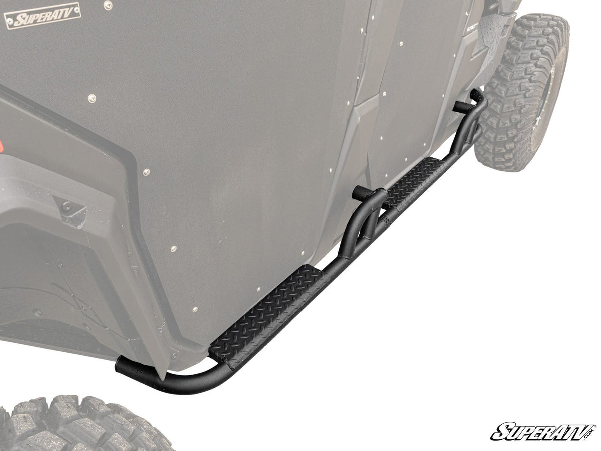 Photo of SuperATV Can-Am Defender MAX Heavy-Duty Nerf Bars by SuperATV - Premium Nerf Bars for UTVs / Side by Sides